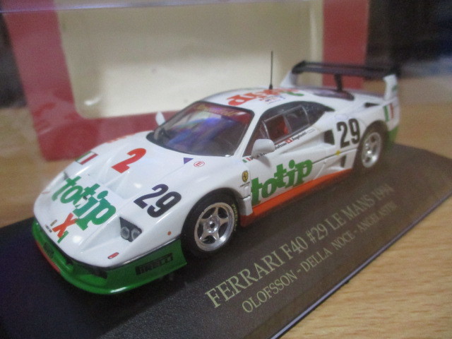 イクソ ixo 1/43 「 フェラーリF40 」 #29 ル・マン1994y ホワイト×グリーン×オレンジ ・送料 500円(レターパック発送)拍卖