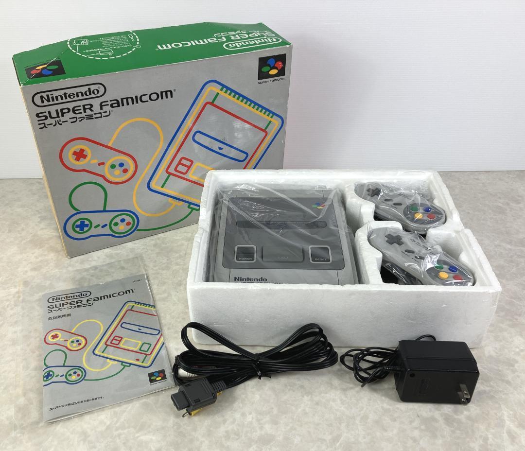 極美品 当時モノ☆スーパーファミコン 本体 附属品付き 後期拍卖