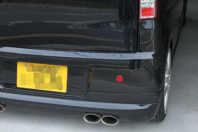 汎用メッキ枠付きリフレクター丸型 バンパーやエアロにどうぞ リフレクター 反射板 反射材 リアバンパーなどに 安全確保 車 レッド 赤拍卖