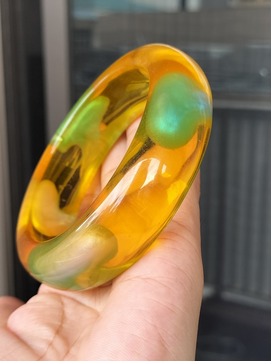 美の腕輪 七彩海柳  バングル 内径60mm拍卖