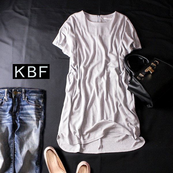 ☆☆ 美品 アーバンリサーチ KBF ケービーエフ ☆☆ ゆったり可愛い レーヨンストレッチ ワンピース F 春 夏 23B05拍卖