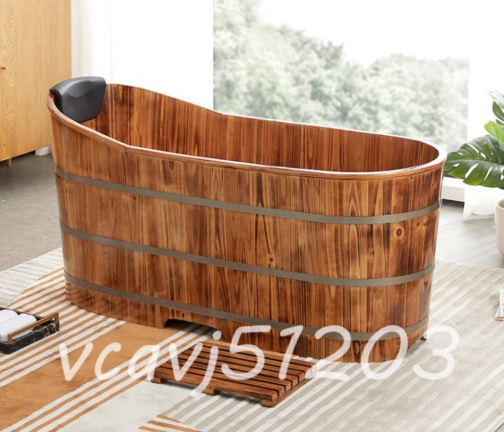 ◆美品◆高品質◆お風呂 木製浴槽 バスタブ 美容院サウナ 成人バケツ 家庭用シャワー 100cm拍卖