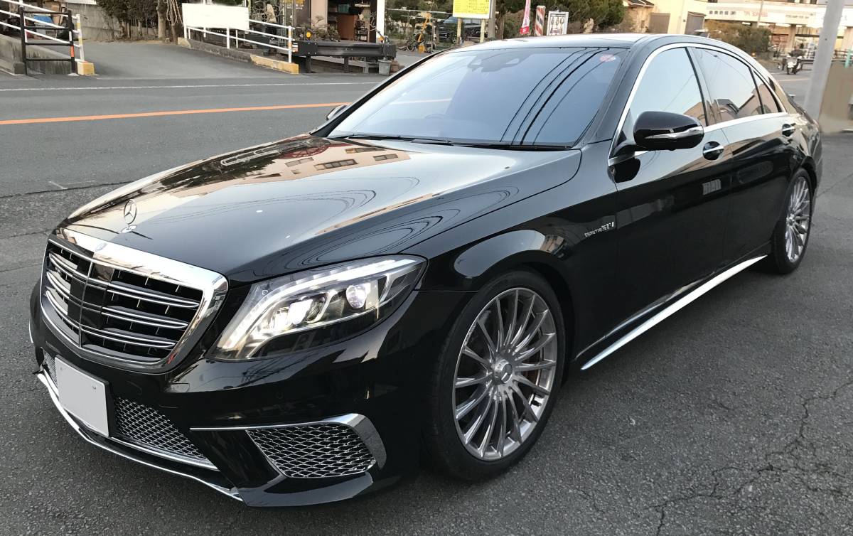 タイムセール!!ウレタン製 Benz ベンツ S-Class W222 前期 /-17y S65ver AMG-Line用 フロント リアディフューザー マフラーカッター _拍卖