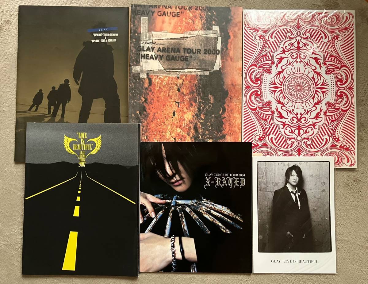 ★美品★GLAY パンフ5冊 & 非売品グッズ拍卖