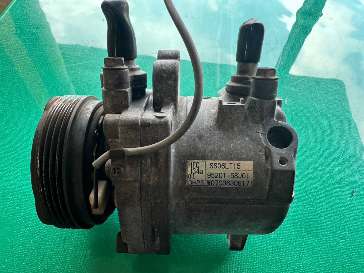 MH22S ワゴンR エアコンコンプレッサー 95201-58J01 テストOK 0509拍卖