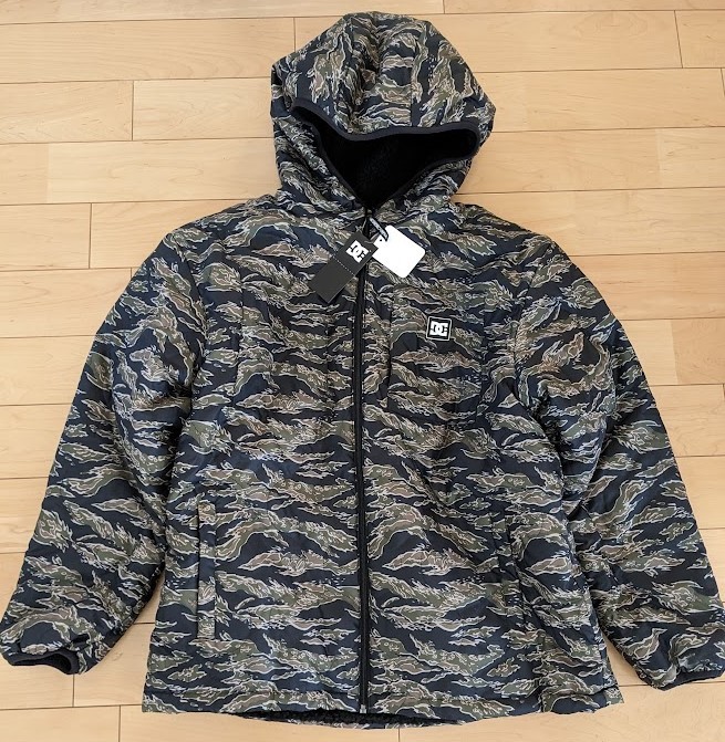 送料無料 L●DC ジャケット タイガーカモ カモフラ ボア DJK214810L ポリエステル アウター DCShoes ディーシー拍卖