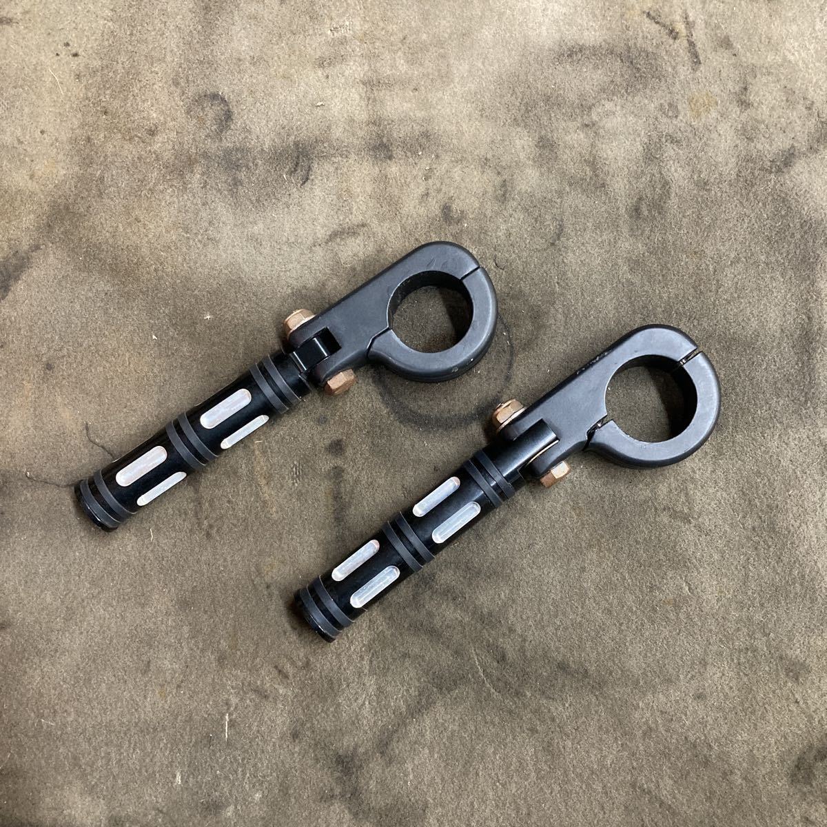 フットペグ ペグマウント付 エッジカット メーカー不明拍卖