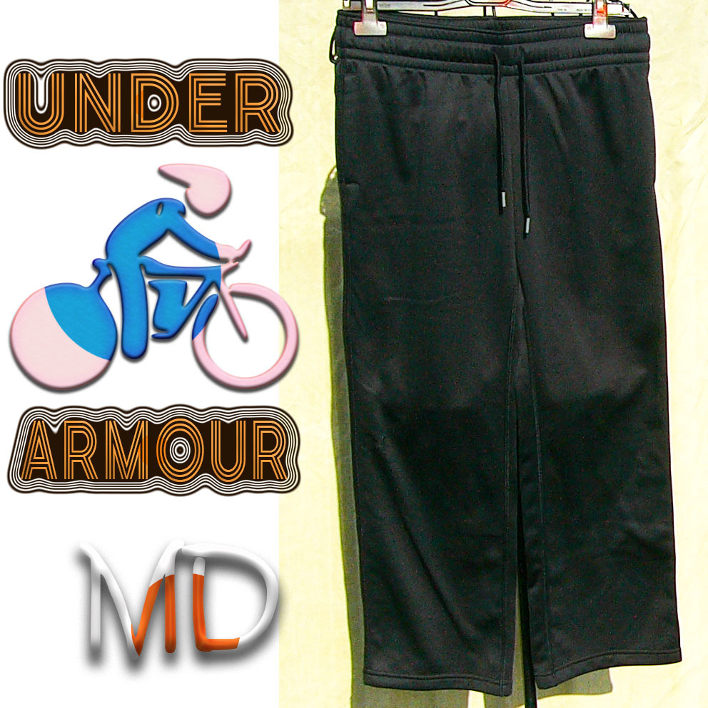 即決◆UNDER ARMOUR◆黒は黒だがやはり黒pt◆MD(Mを指してます)◆古着拍卖