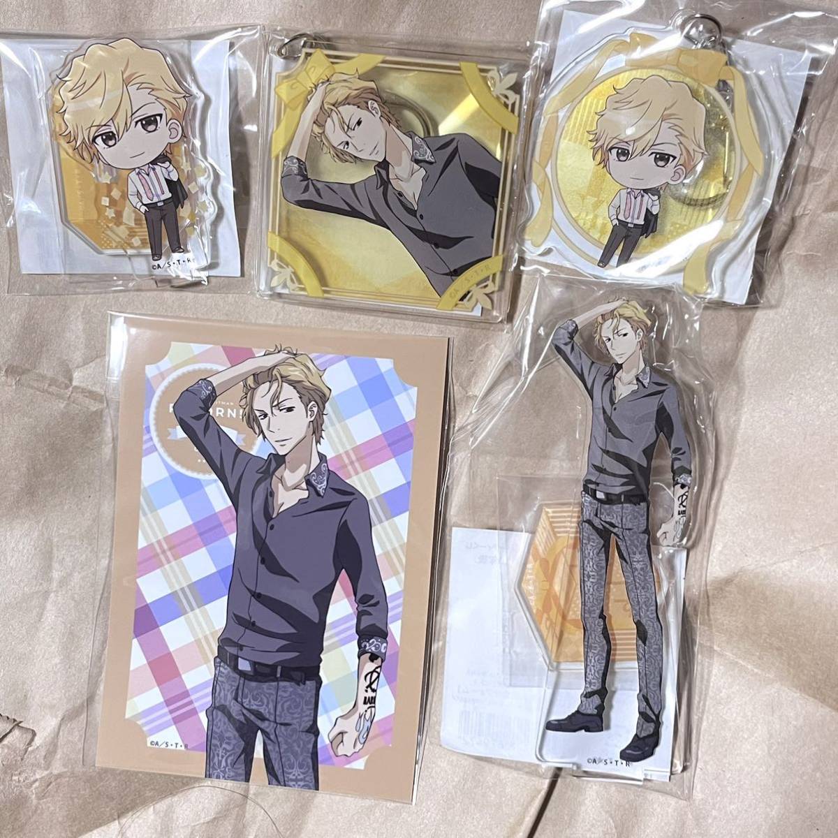 ディーノ くじ引き堂 パーティーくじ 家庭教師ヒットマンREBORN! アクリルスタンドフィギュア アクリルキーホルダー 特製ブロマイド 計5点拍卖