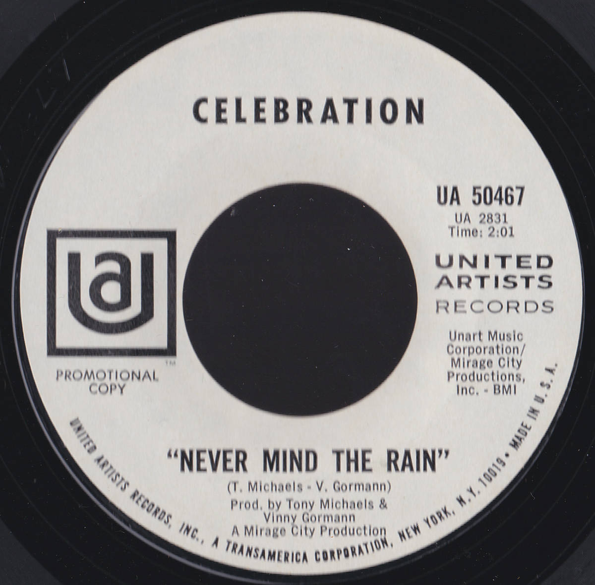 ソウル7inch・45★CELEBRATION / Have you tried love / Never mind the rain★United artists★拍卖