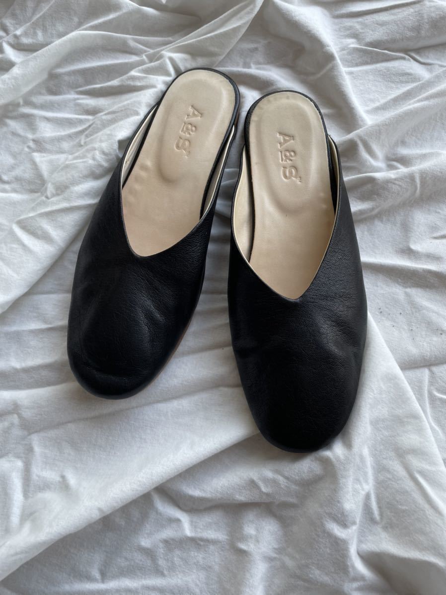 アーツ&サイエンス ミュール レザーシューズ 23cm arts&science拍卖