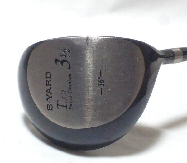 中古★エスヤード Sヤード S-YARD T.301★HC無し★Flex-S★16°★3 1/2★3W拍卖