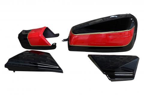 MRS KAWASAKI Z400FX E4B ファイアクラッカーレッド 外装4点セット エムテック MRS-Z4-T07拍卖