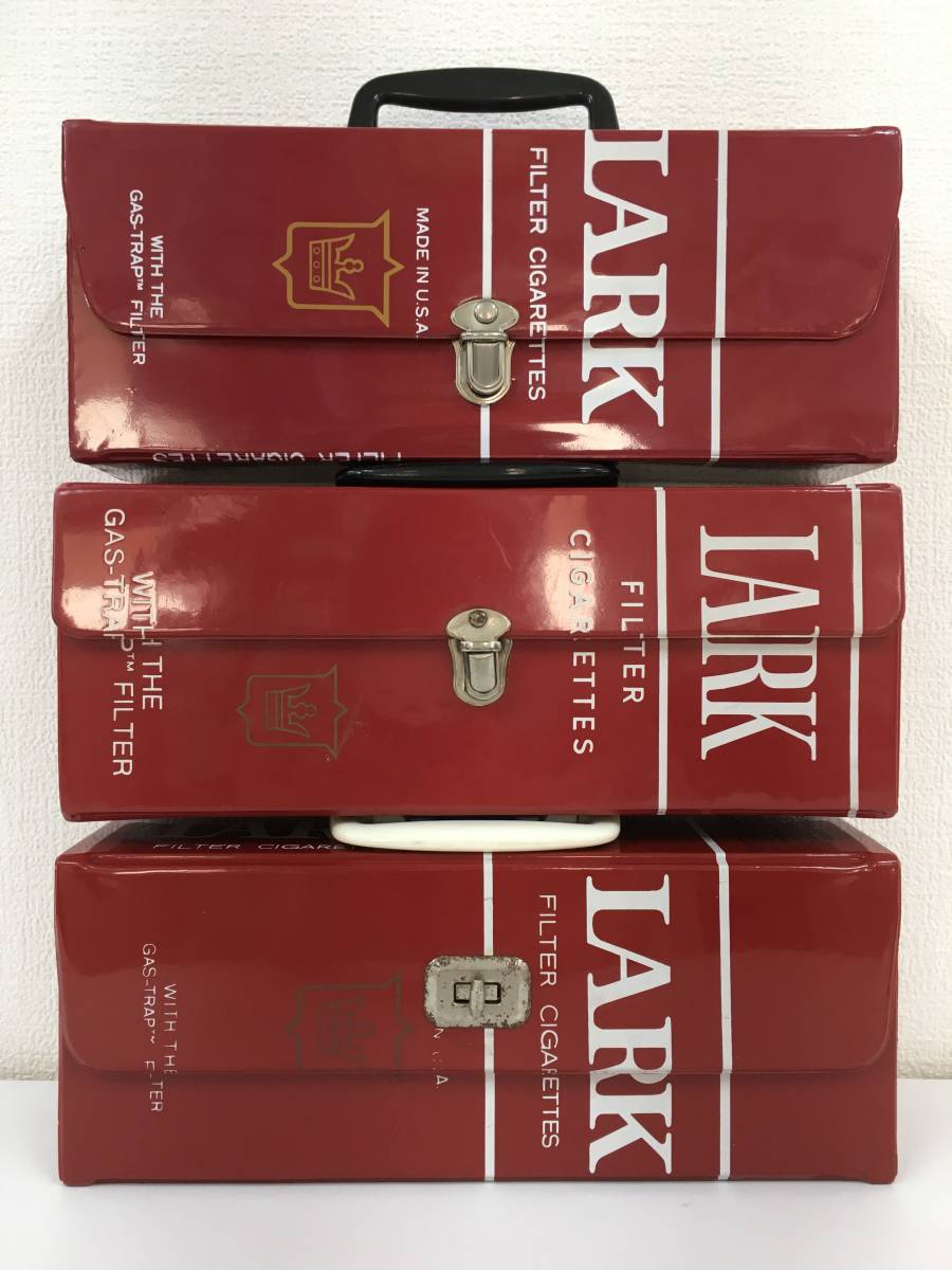 ★☆Z522 カセットテープ 収納ケース トランク LARK ラーク 3個セット☆★拍卖