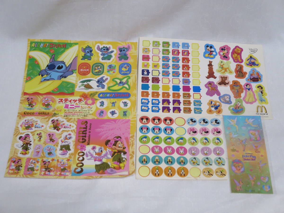 ディズニー★シール★スティッチ★ミニー★デイジー★ティンカーベル★ミッキー★白雪姫★ジャスミン★プーさん★ドナルド拍卖