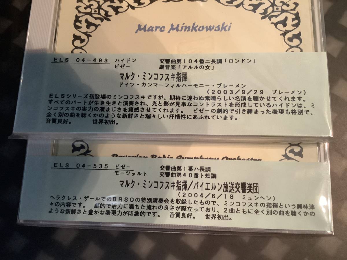 2CD ミンコフスキー  モーツァルト 交響曲40 ビゼー アルルの女 交響曲 ハイドン 第104拍卖
