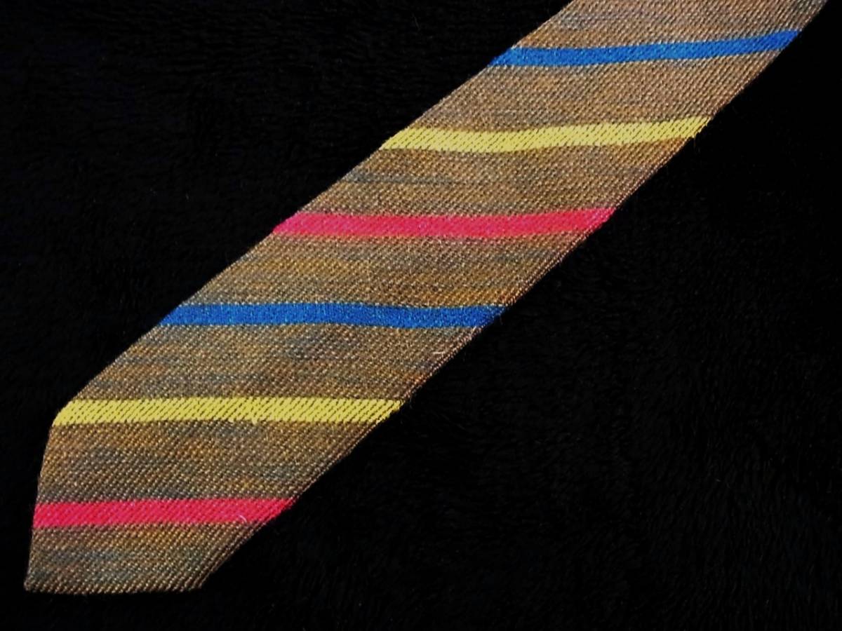 0^o^0ocl★cw0153美品【ウール90%】人気の細7.6㎝PIATTELLIのネクタイ拍卖