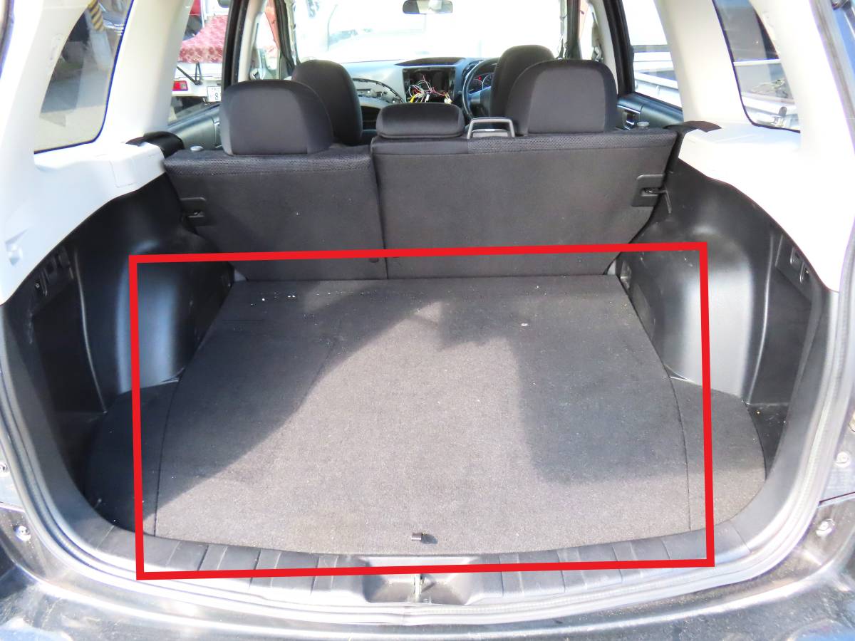 H22 DBA-SHJ SH5 SH9 後期 フォレスター FB20 4WD AT 純正 スペアタイヤ上部 中央 ラゲッジボード / トリム H20 / 117855km拍卖