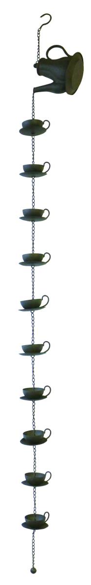 新品 雨どい レインチェーン アイアン コーヒーカップ インテリア 雨だれ あまどい 鳥 飾り 雑貨 拍卖