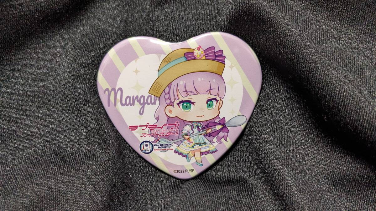 【送料無料】ラブライブ!スーパースター!! ウィーン・マルガレーテ ハート缶バッジ(ロールアイスクリームファクトリー) Liella! 結那拍卖