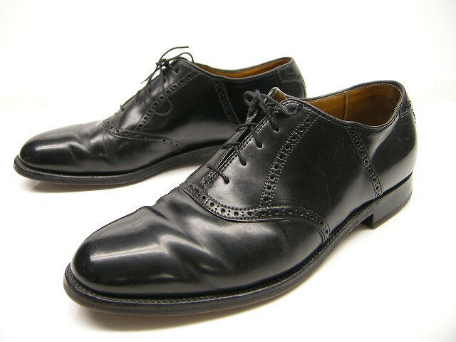 サイズ10C(27-27.5cm)■Aldenオールデン■USED■#993/シェルコードバンサドルシューズ/shell cordovan sadle shoes/ブラック/メンズ/ブーツ拍卖