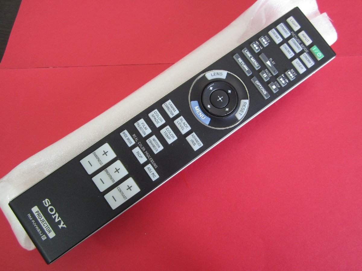 HRR-7■SONY 未使用に近い (VPL-VW85 用) プロジェクター リモコン RM-PJVW85J 動作保証拍卖