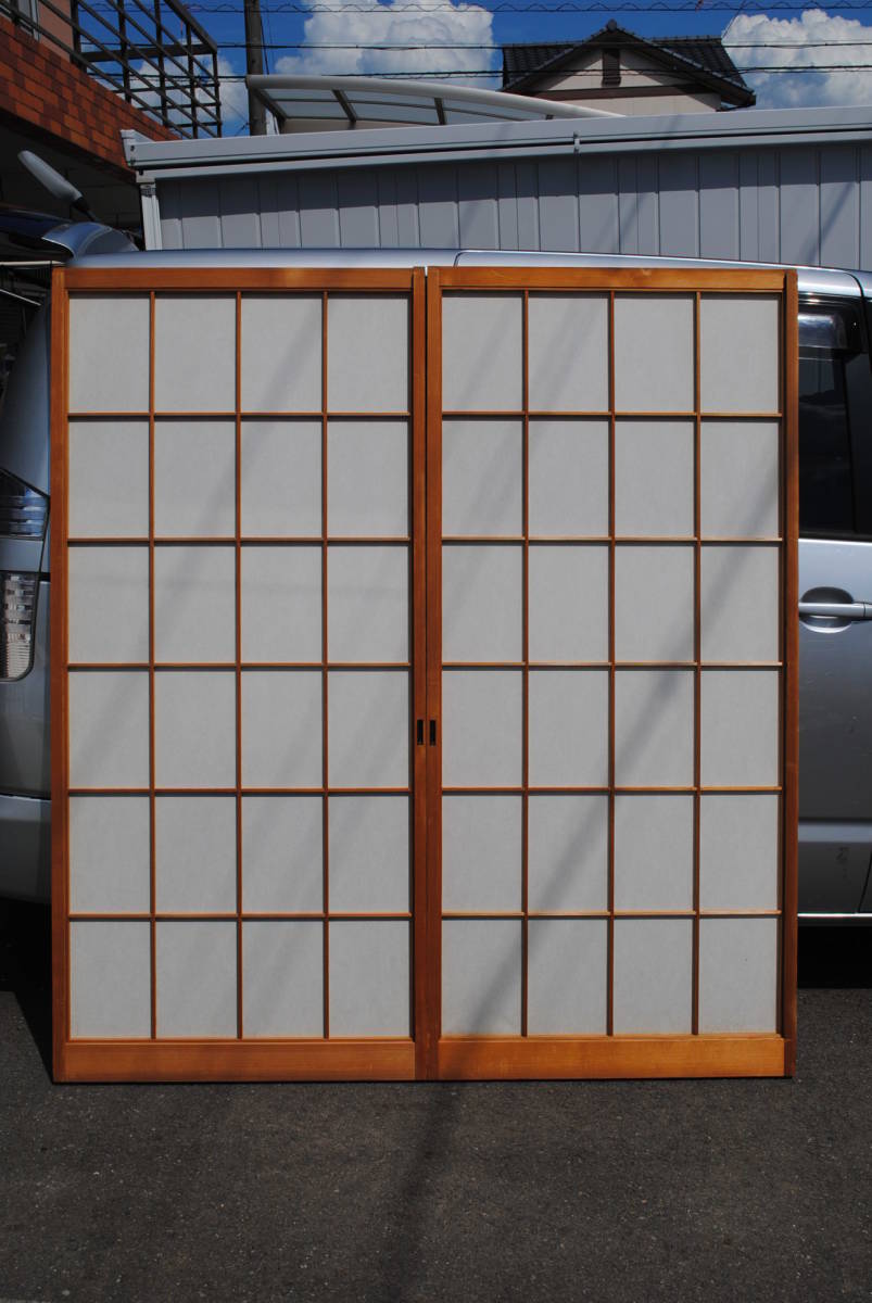 K6 美品 二枚組 障子 1812x827x30拍卖