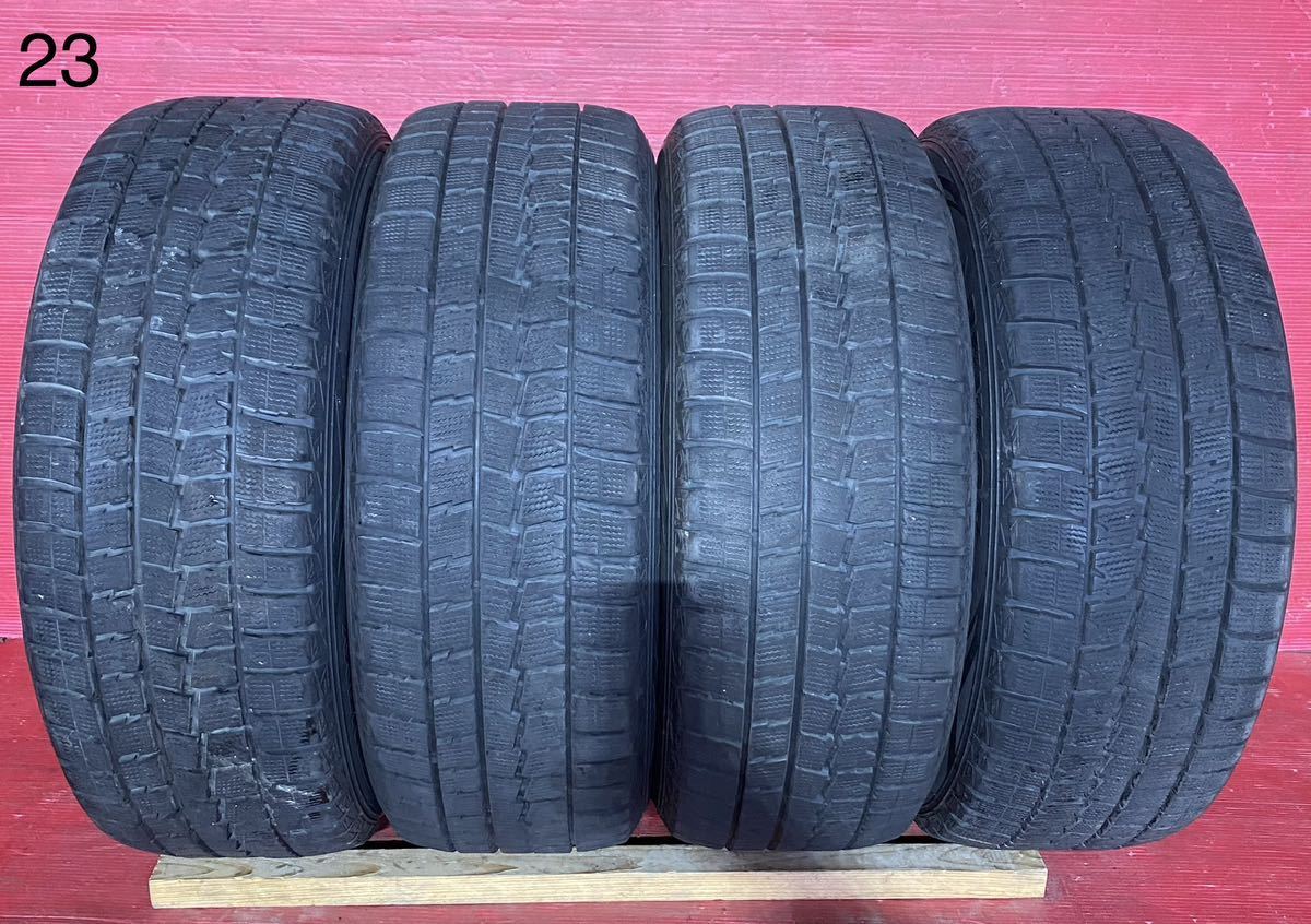 DUNLOP WINTER MAXX 225/55/17 国産 2016年式 パンク修理なし かたべり ビード切れなし汚れあり スタッドレス 4本セット拍卖