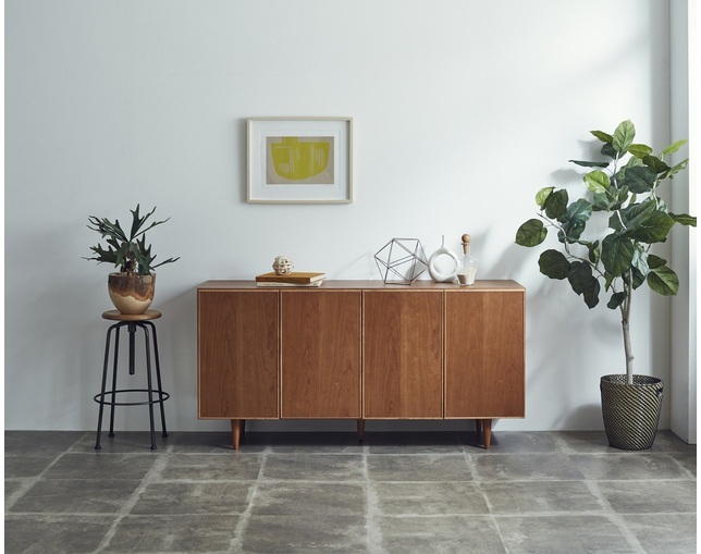 サイドボード チェリー材 おしゃれ キャビネット 150 大川家具 国産 テレビ台 ハイタイプ TVボード 北欧 シンプル 足付き拍卖