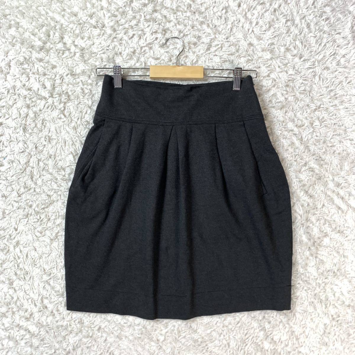 theory luxe セオリーリュクス コクーンスカート ダークグレー 38 YA4560拍卖