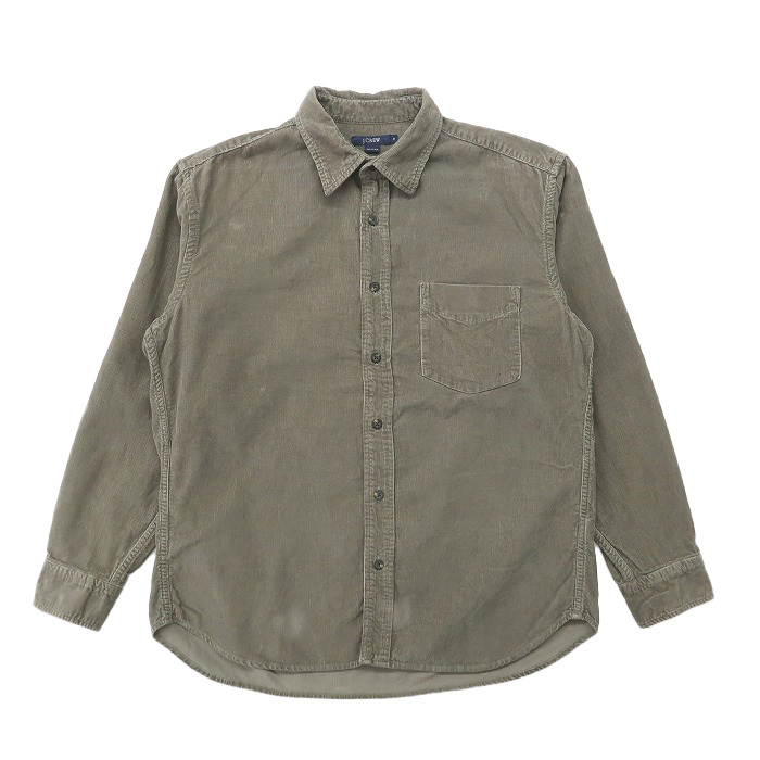 古着 ジェイクルー J.CREW コーデュロイ 長袖シャツ オリーブグリーン サイズ表記:M gd67017拍卖