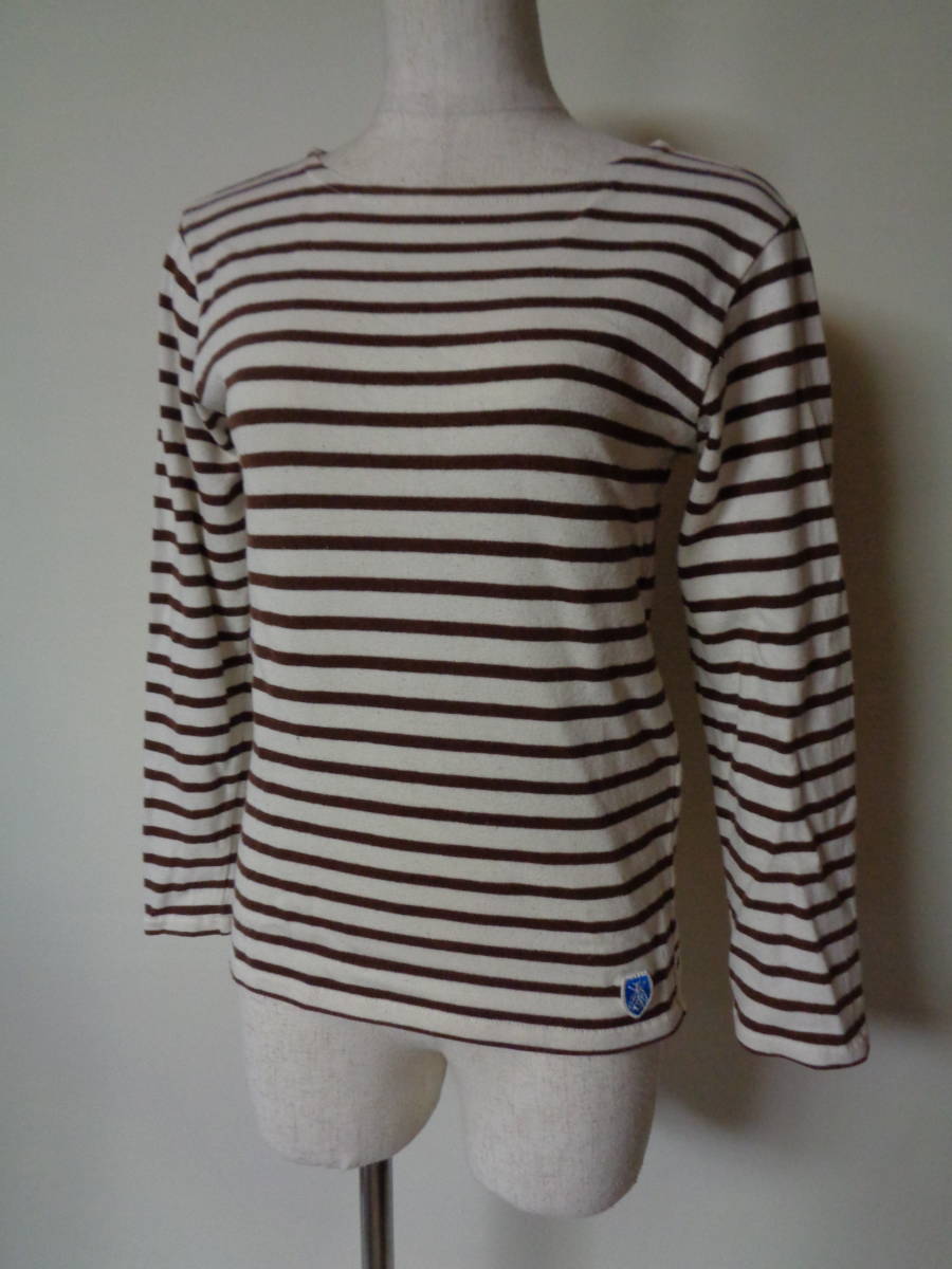 オーチバル オーシバル ORCIVAL ボーダーバスクシャツ カットソー size1拍卖