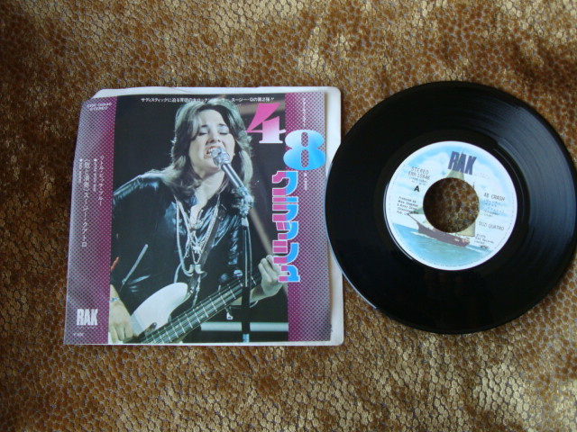 ♪ 美品 スージークアトロ 48 クラッシュ リトルビッチブルー SUZI QUATRO EP拍卖