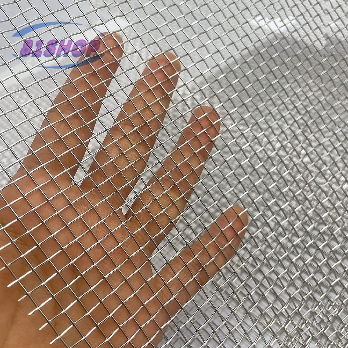 「81SHOP」ステンレス鋼ワイヤーメッシュ、織られたワイヤーメッシュ、庭の囲いとDIYの家の装飾のための庭の網拍卖