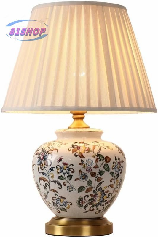 「81SHOP」照明スタンドライト テーブルランプ デスクライト ヨーロッパ 陶器卓上ステンド 高さ55cm拍卖