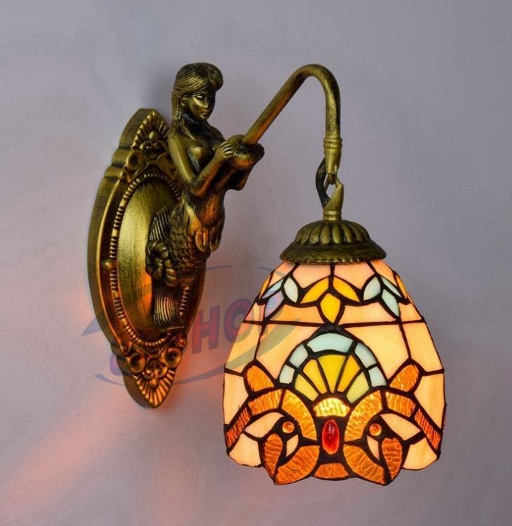 「81SHOP」美品 ステンドランプ 電気スタンド アンティーク 花柄 レトロな雰囲気がおしゃれ★ヴィンテージ ティファニー技法デスクライト拍卖