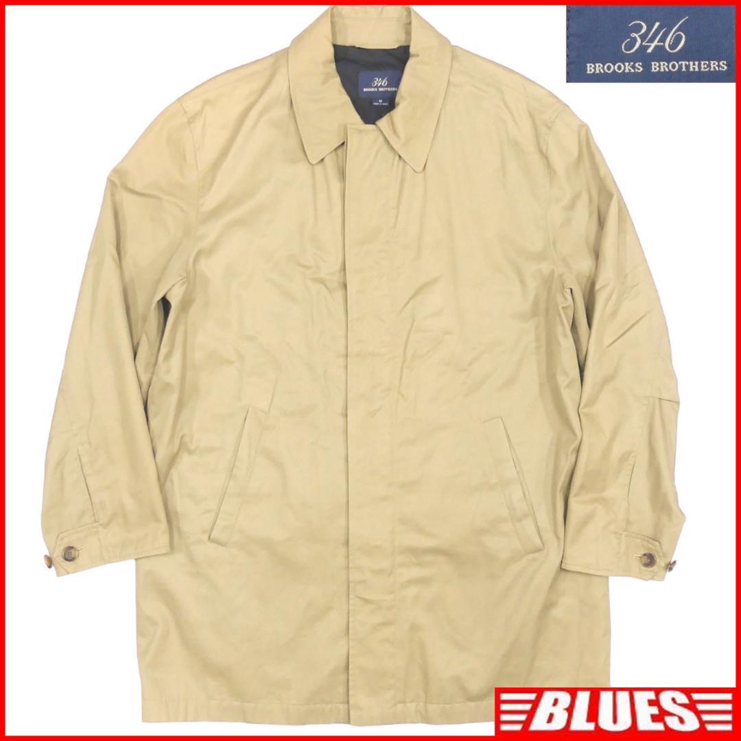 即決★BROOKS BROTHERS★メンズM ステンカラーコート ロングコート ブルックスブラザーズ ベージュ ジャケット拍卖