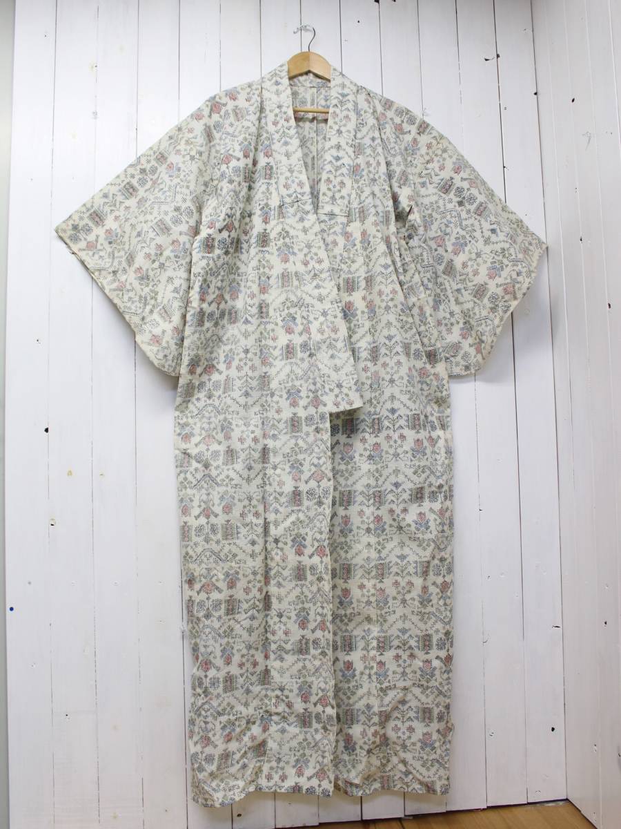 ▼アンティーク着物▼古着 レトロ/大正ロマン 昭和モダン リメイクにも*拍卖