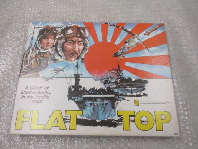 再値下げ 中古 ジャンク Avalon Hill アバロンヒル FLAT TOP 日米航空母艦の戦い (駒無し、ホビージャパンの日本語解説書付き)拍卖