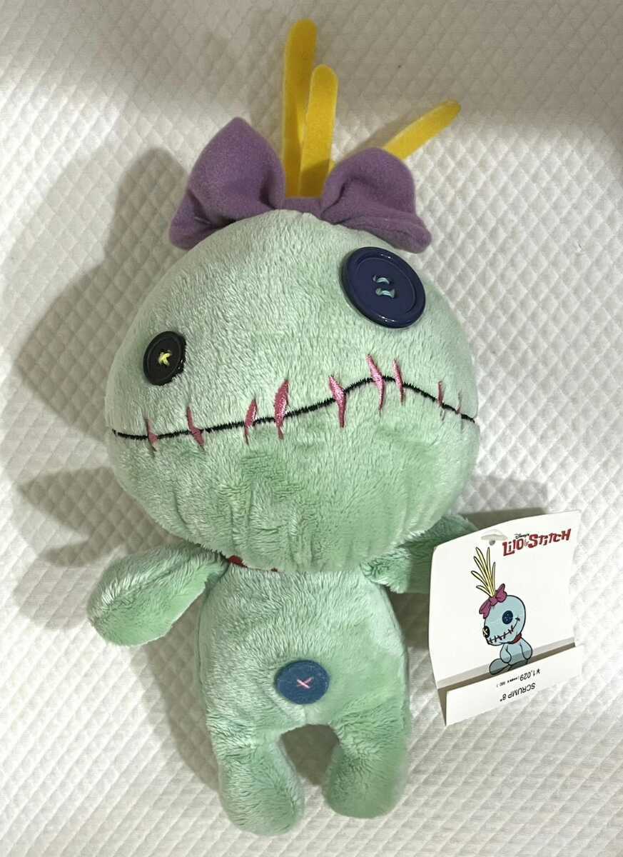 ZZ【スクランプ】ディズニー リロとスティッチ Lilo&Stitch ぬいぐるみ 全高約20cm タグ付き ディズニーストア 廃盤 希少品 PW拍卖