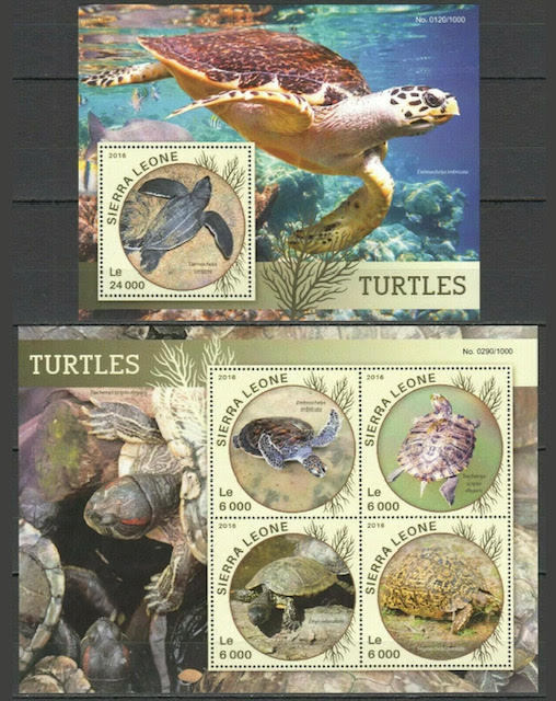 「BRK79」シエラレオネ切手 2016年 亀拍卖