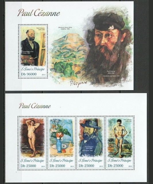 「TD205」サントメプリンシペ切手 2013年 絵画(セザンヌ)拍卖