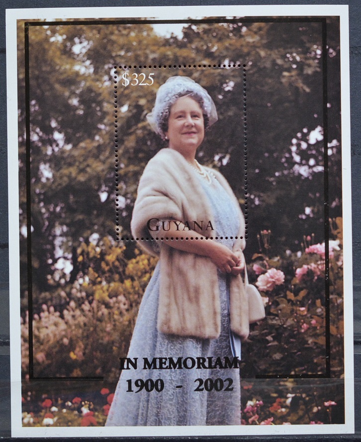 「FA22」ガイアナ島切手 2002年 エリザベス女王拍卖