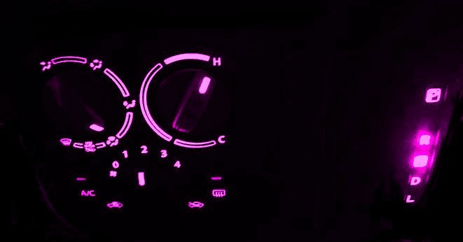 アルト HA36 マニュアルエアコン照明&シフト照明用 LED 1台分セット! ピンク拍卖