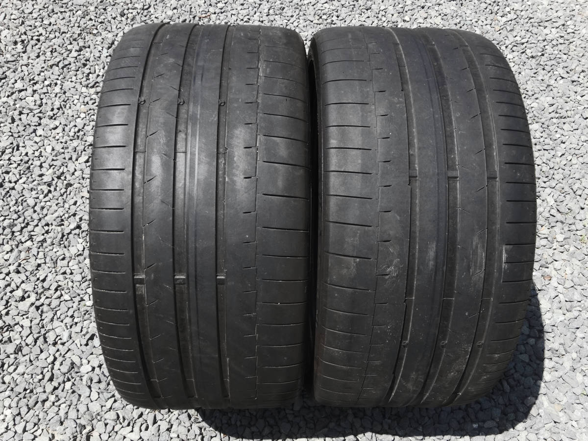 約 4.5分山 Conti Sport Contact 6 295/30 ZR21 2本 2018年製 コンチネンタル 拍卖