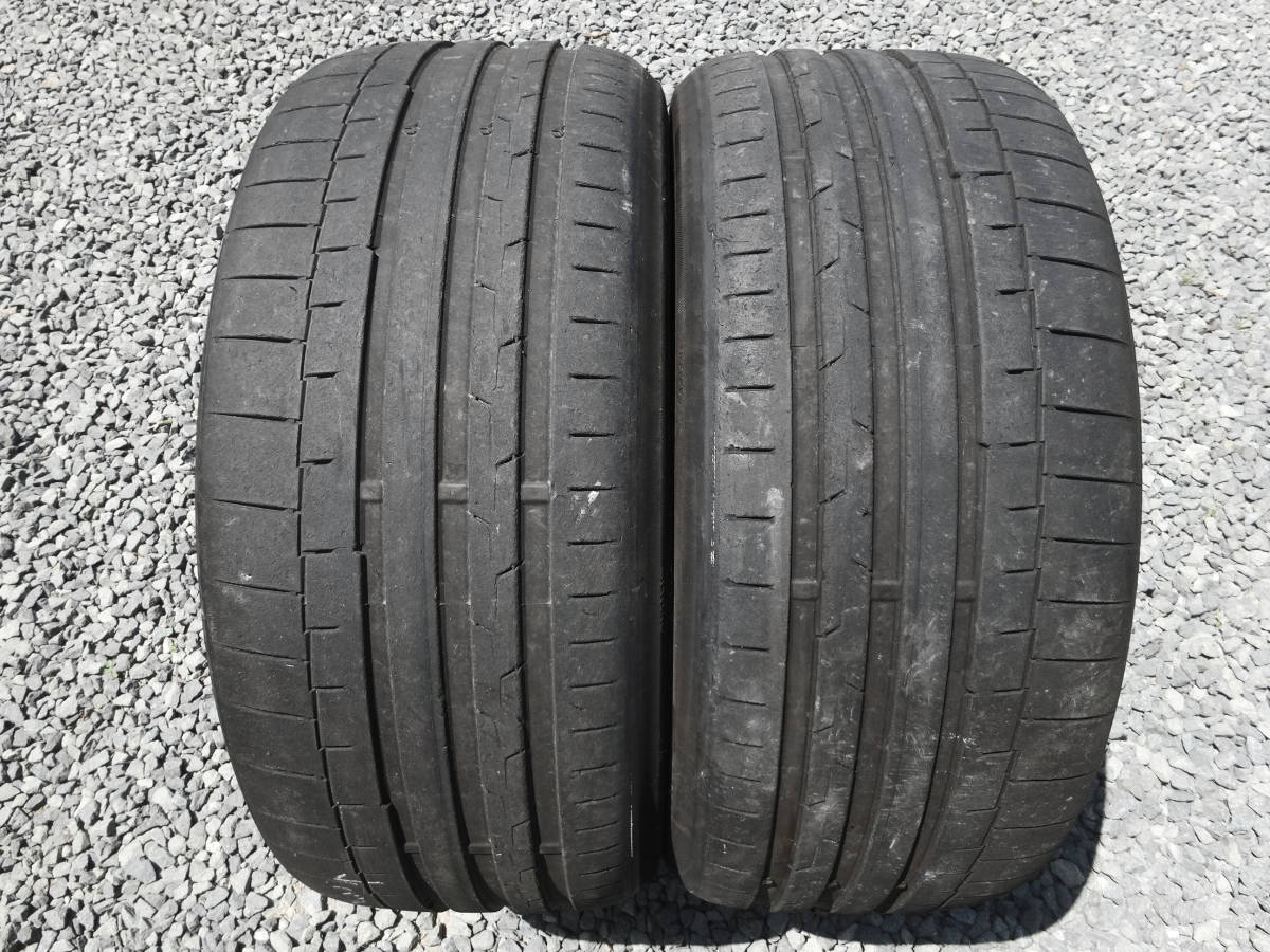 約 4.5分山 Conti Sport Contact 6 295/30 ZR21 2本 2018年製 コンチネンタル拍卖