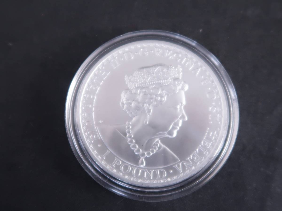 2022年 セントヘレナ ウナとライオン 1ポンド 1オンス 1oz 銀貨拍卖