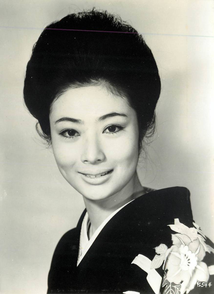 p36789『藤純子』スナップ 富司純子 緋牡丹博徒 関東緋桜一家 日本女侠伝 俊藤浩滋 尾上菊之助拍卖