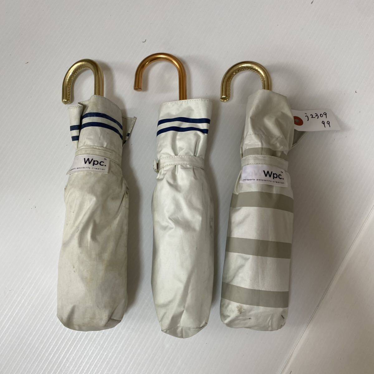 う230999 WPC. ワールドパーティー 折りたたみ傘 晴雨兼用 雨傘 日傘 3本セット拍卖