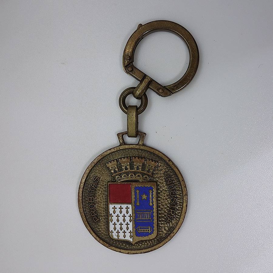 AUGIS ビンテージ キーホルダー フレンチキーホルダー フランス アンティーク オジス ROUBAIX ルーベ 紋章 #k-10505拍卖